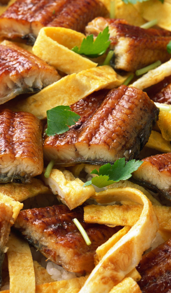 Рыба с рисом и сыром