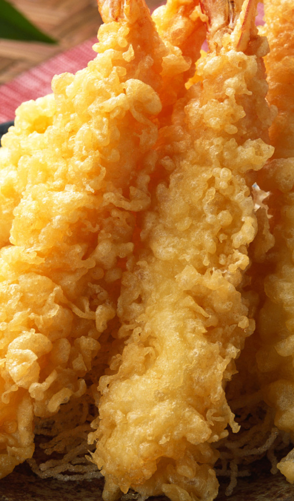 Обжаренные кусочки краба