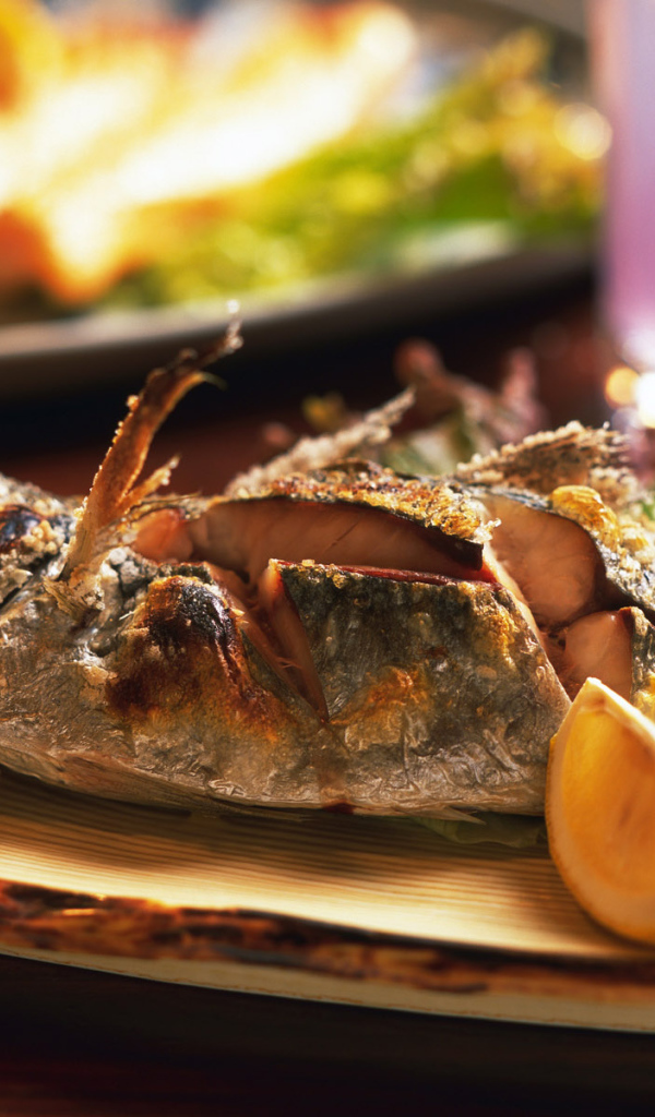 Жаренная рыбка с лимоном