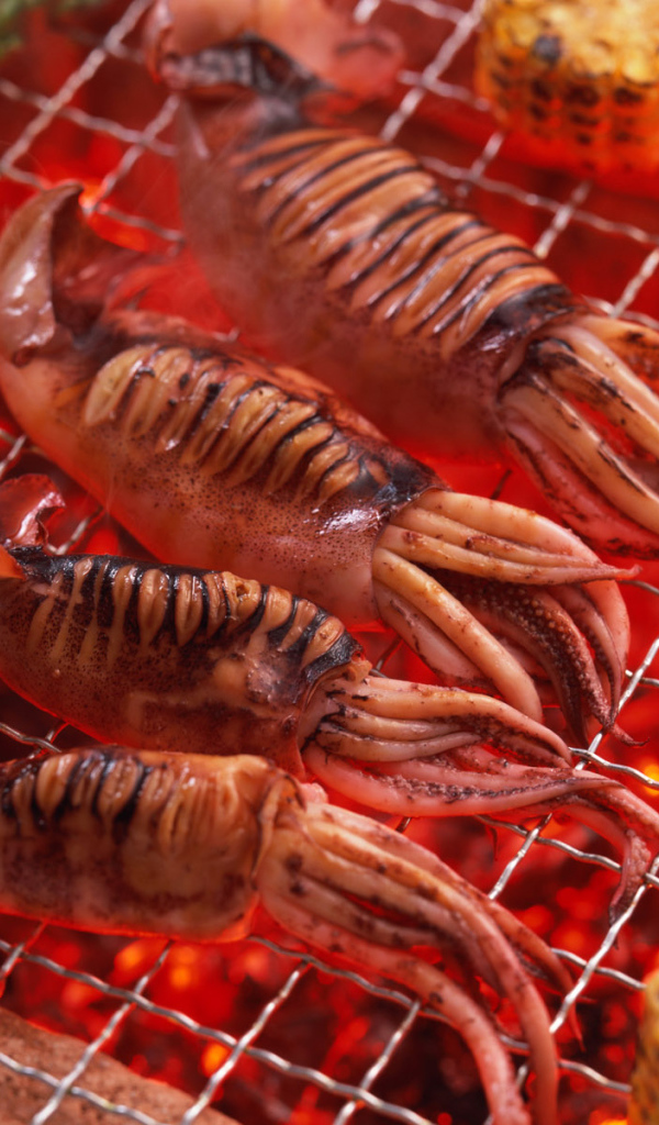 Кальмар барбекю