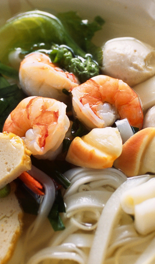 Суп с креветками