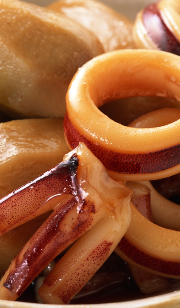 Кальмар с картошкой