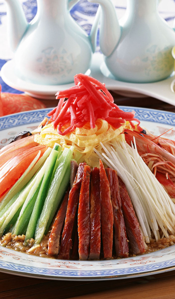 Мясо и креветки