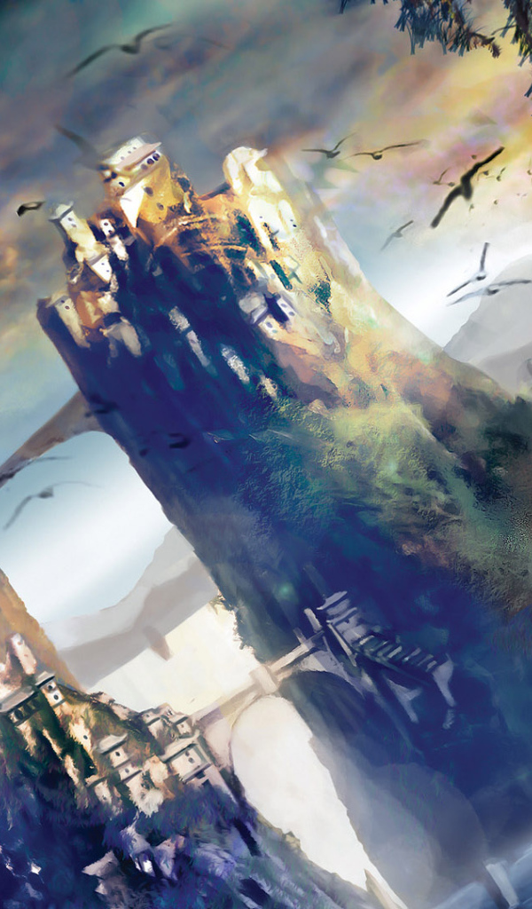 Замок и птицы