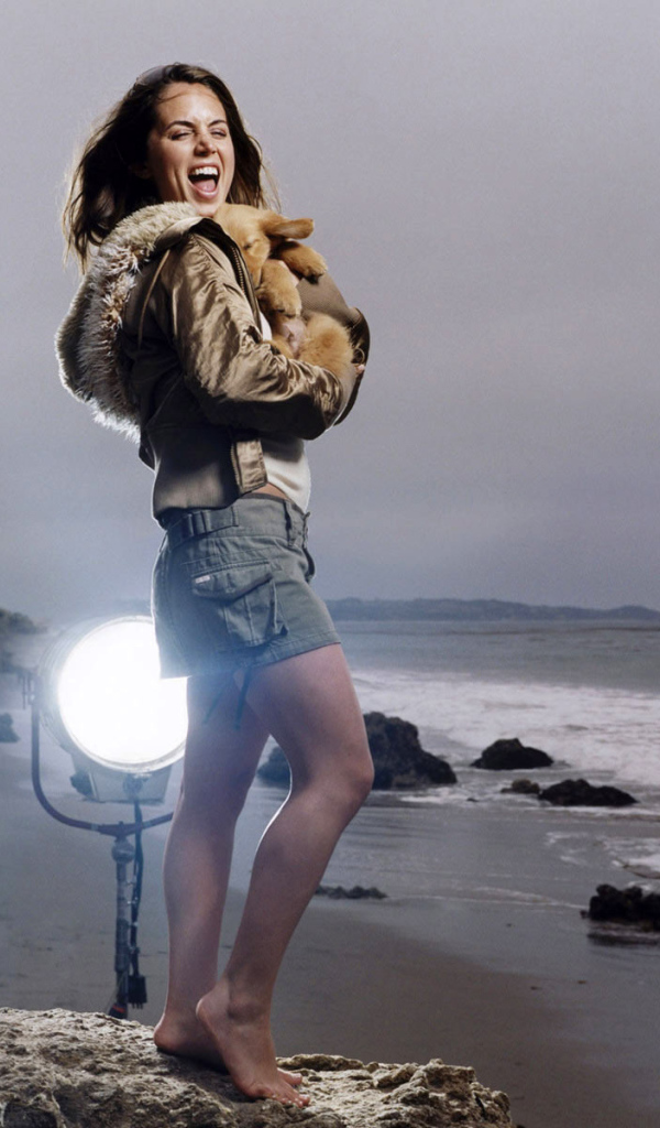 Съемка красивой девушки