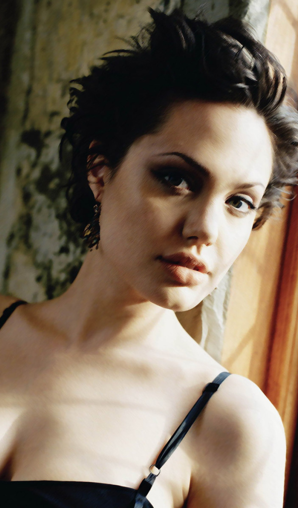 Анджелина Джоли / Angelina Jolie короткая стрижка