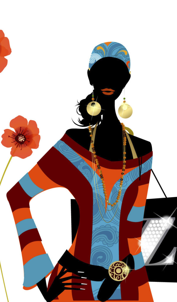 Гламурная дама на 8 марта