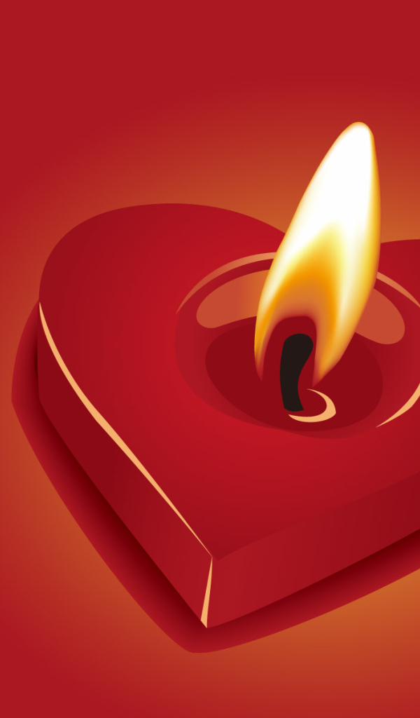 Свеча на День Св. Валентина