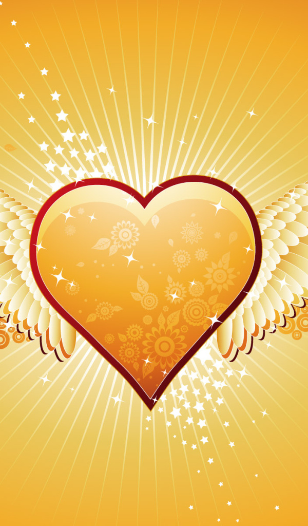 Ангельское сердечко в День Св. Валентина