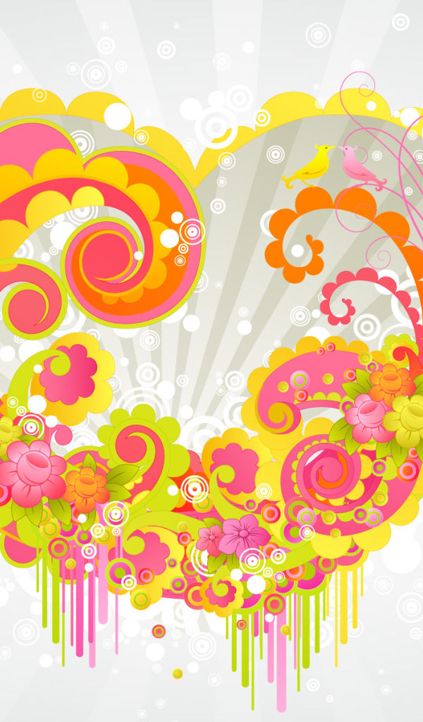 Яркое сердце на День Св. Валентина