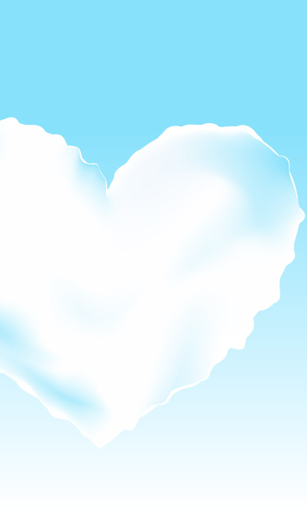 Облака в виде сердечек