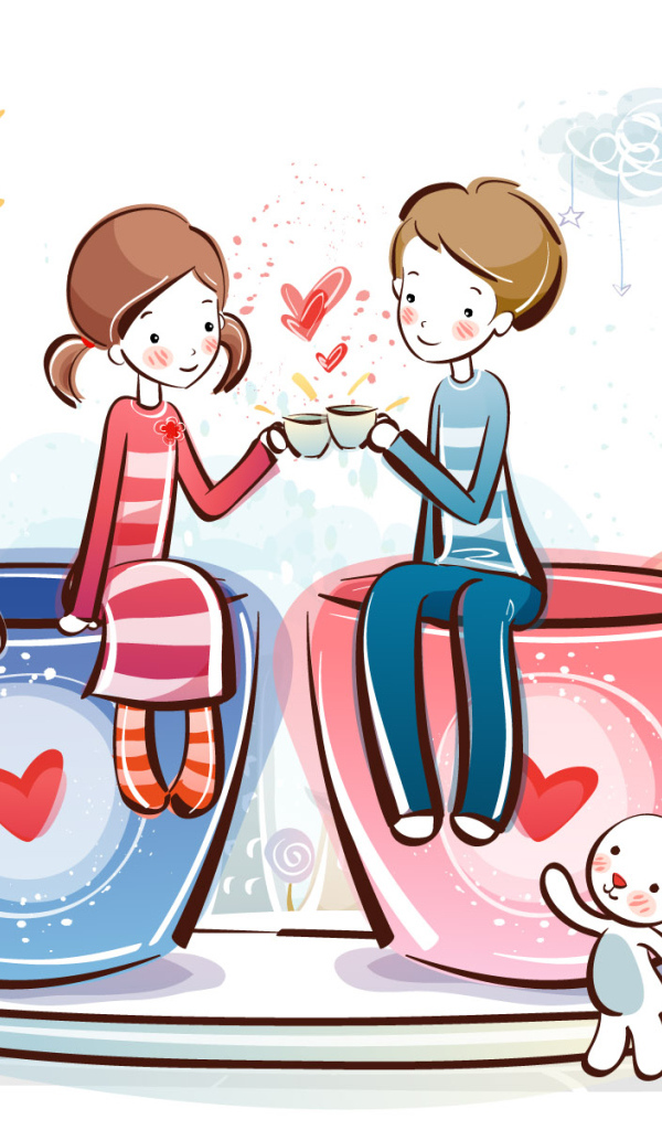 Парочка День Св. Валентина