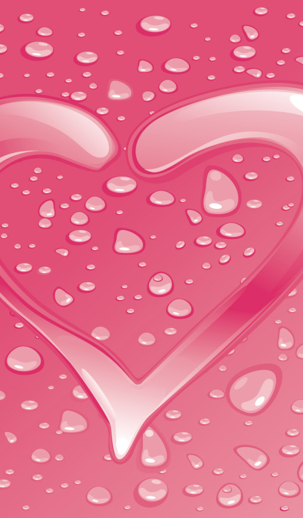 Капли в виде сердца