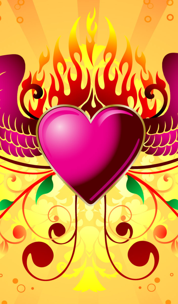 Сердечко с крыльями