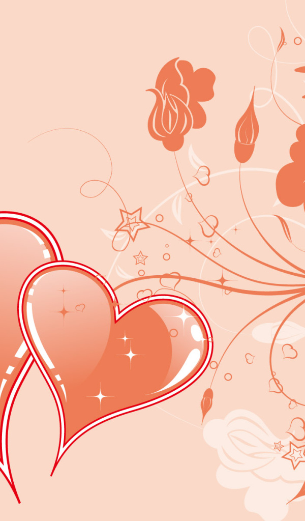 Сердечки и цветы