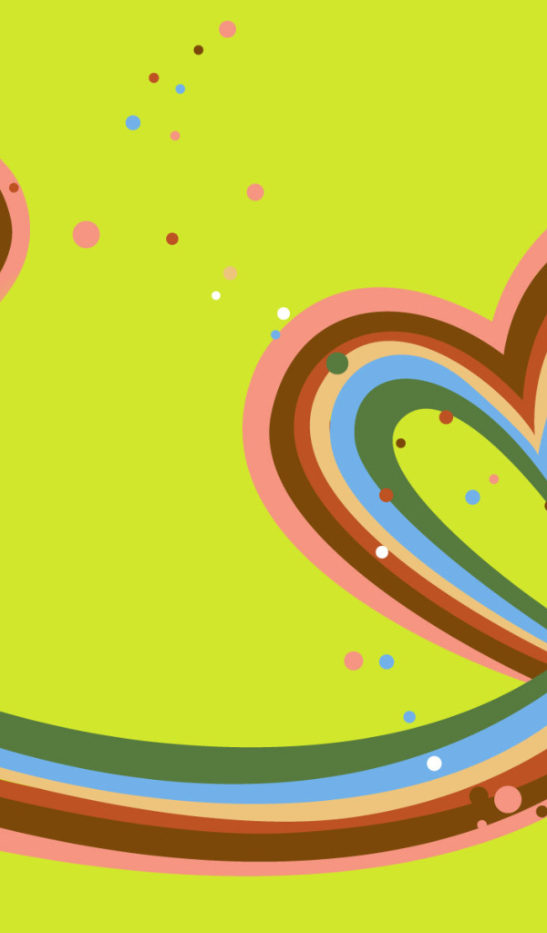 Радужные сердца