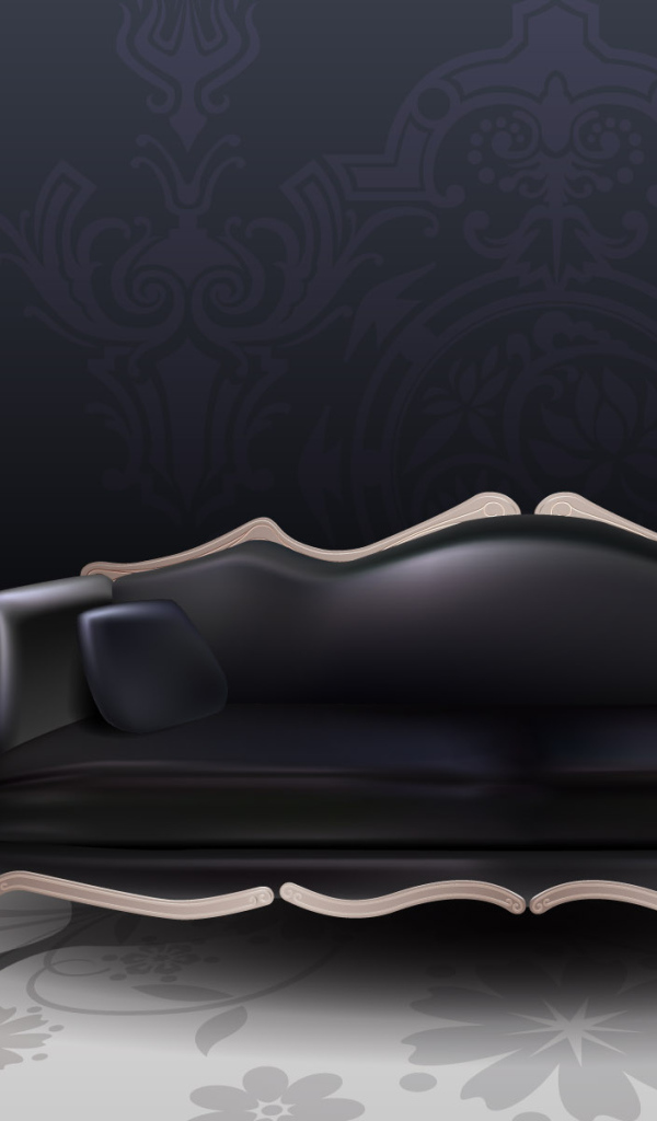 Черная софа