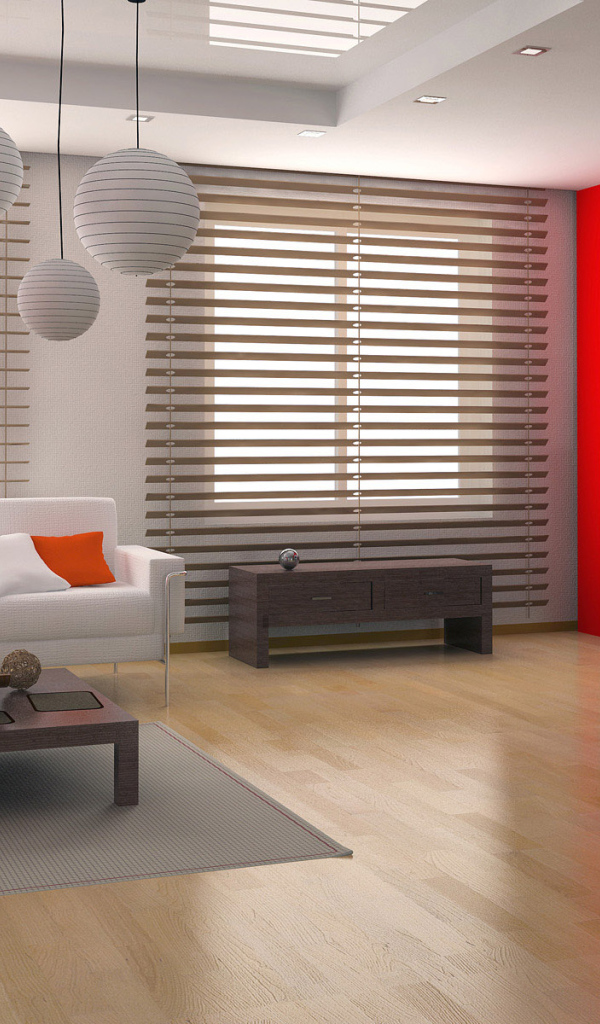 Футуристический дизайн большой комнаты