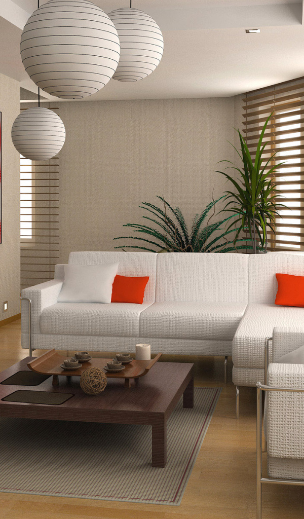 Интерьер двухэтажных апартаментов