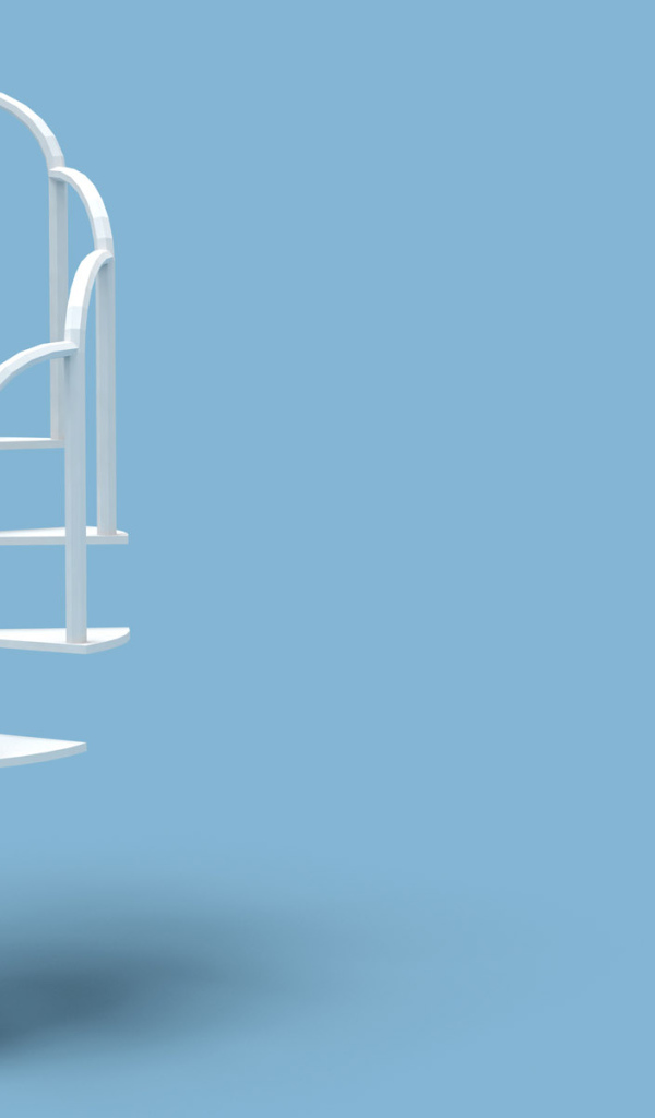 Белая лестница