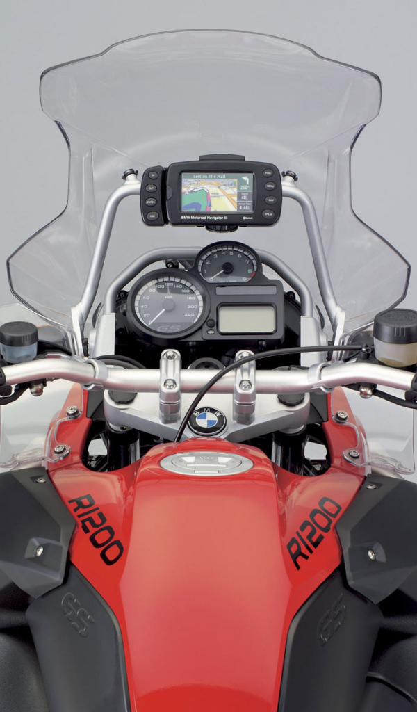 Мотоцикл BMW R1200 красный