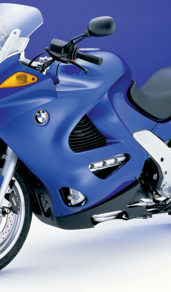 Синий мотоцикл БМВ
