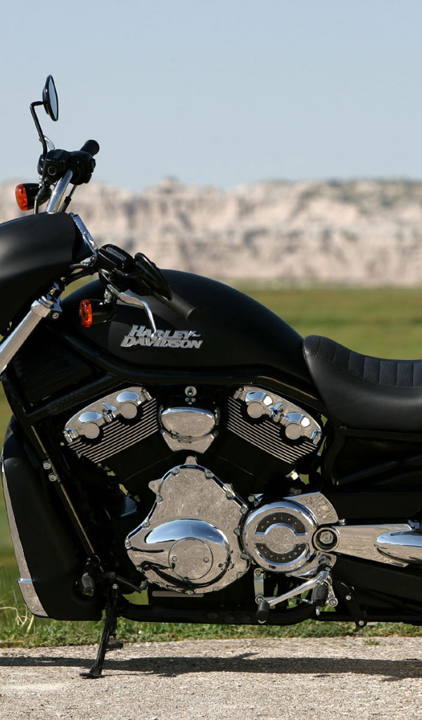 Harley Davidson черный мотоцикл