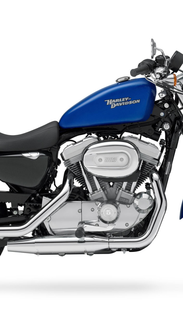 Синий Харлей