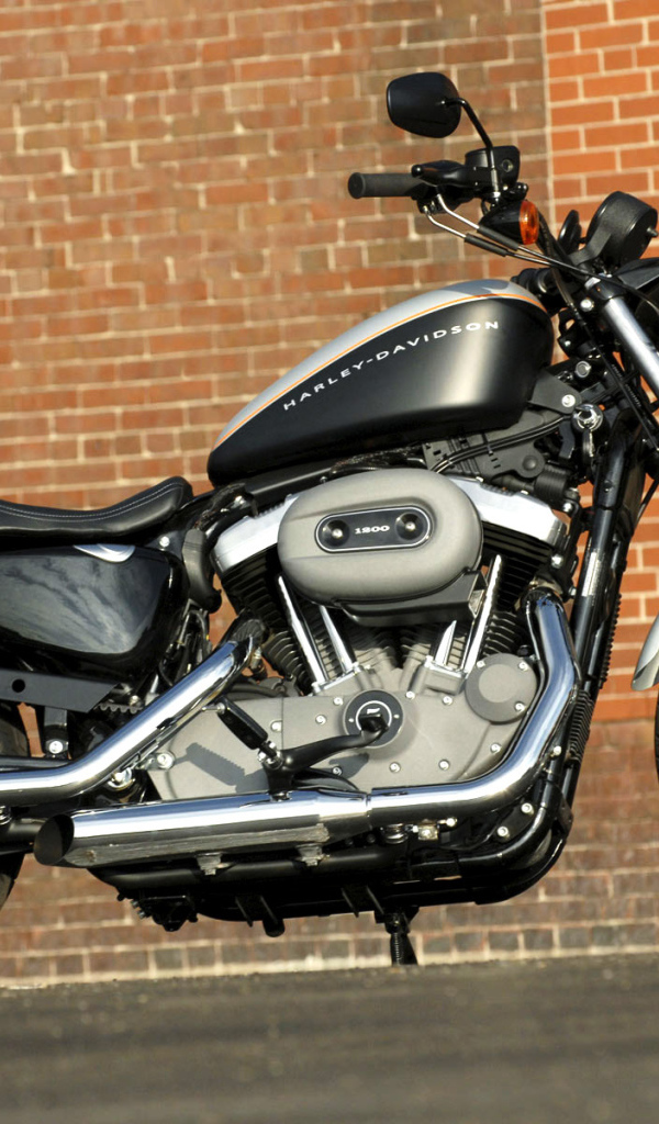 Harley Davidson летящий по ветру