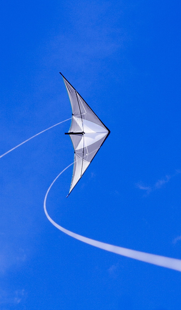 Летающий змей на чистом небе