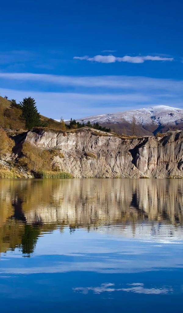 Голубое озеро Новая Зеландия