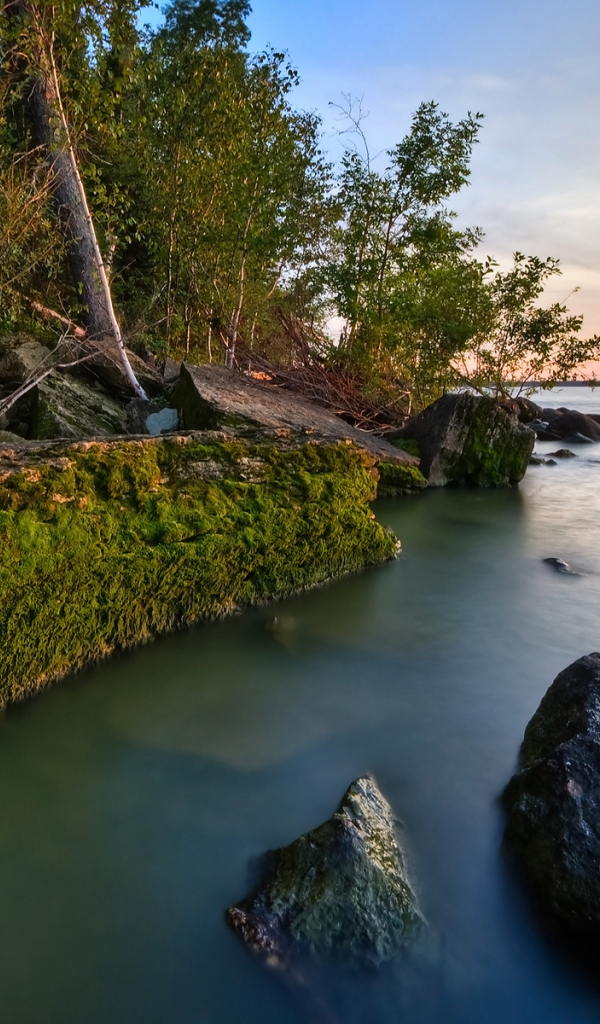 Закат на Hecla Island