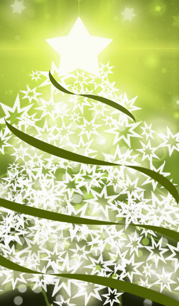 Елка из снежинок