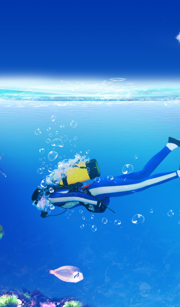 Водолаз подводник