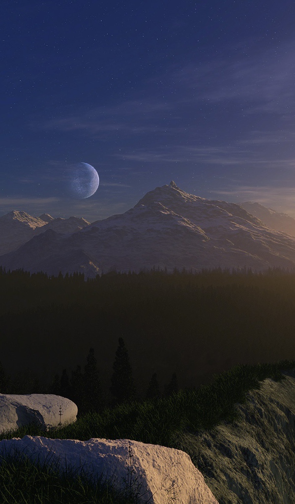 Огромная луна