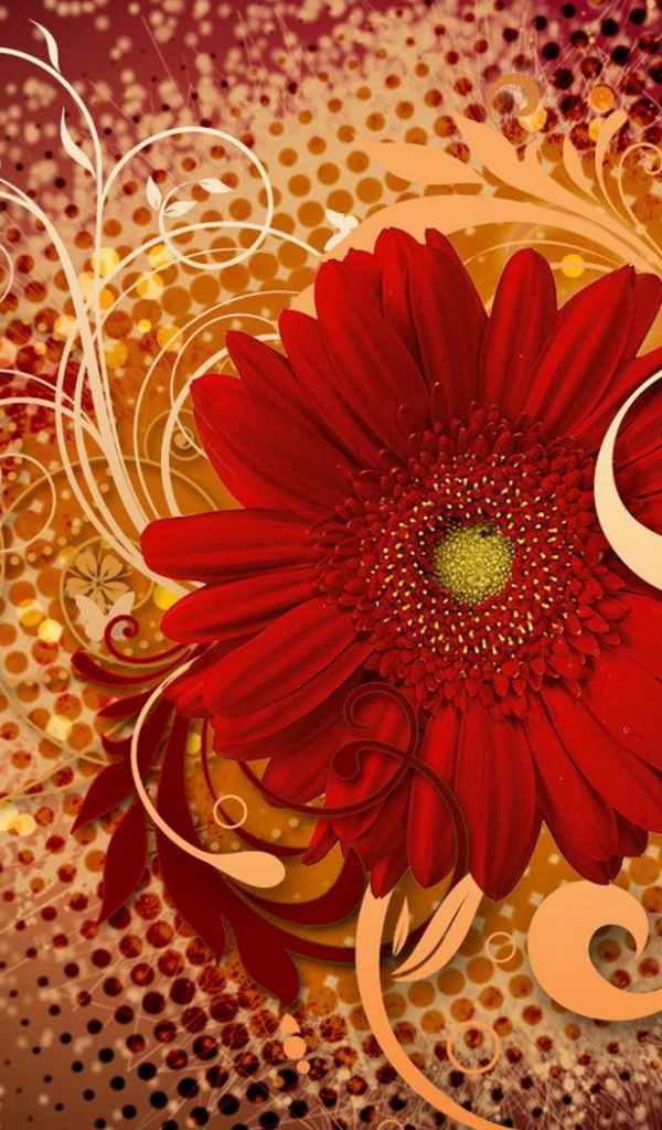 Яркие цветы