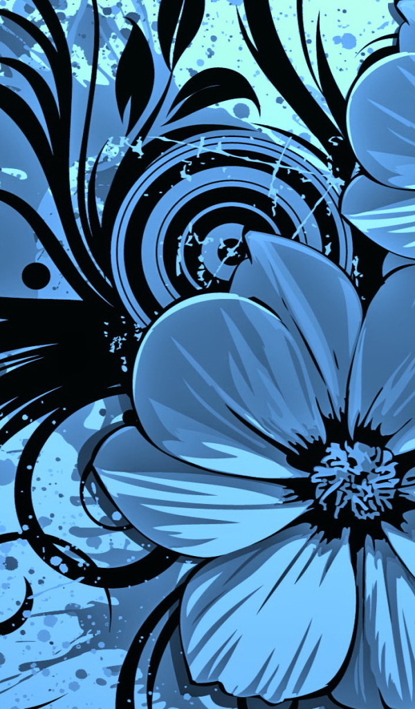 Синие цветы