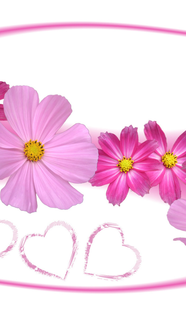 Цветы и сердца