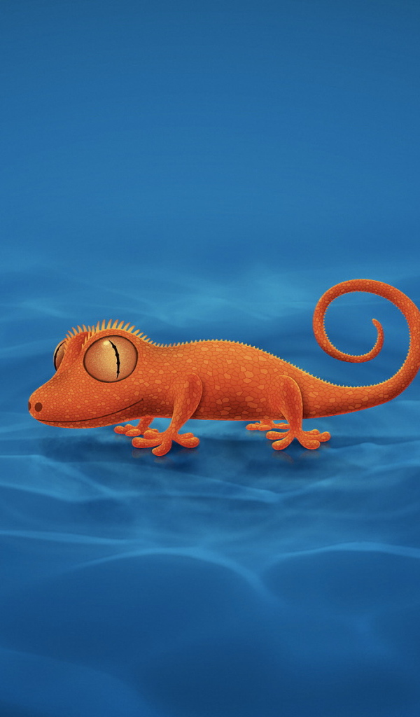 Оранжевый ящер