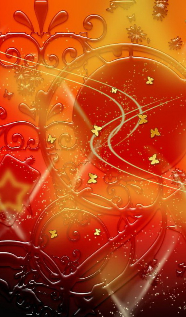 Узоры в красном цвете