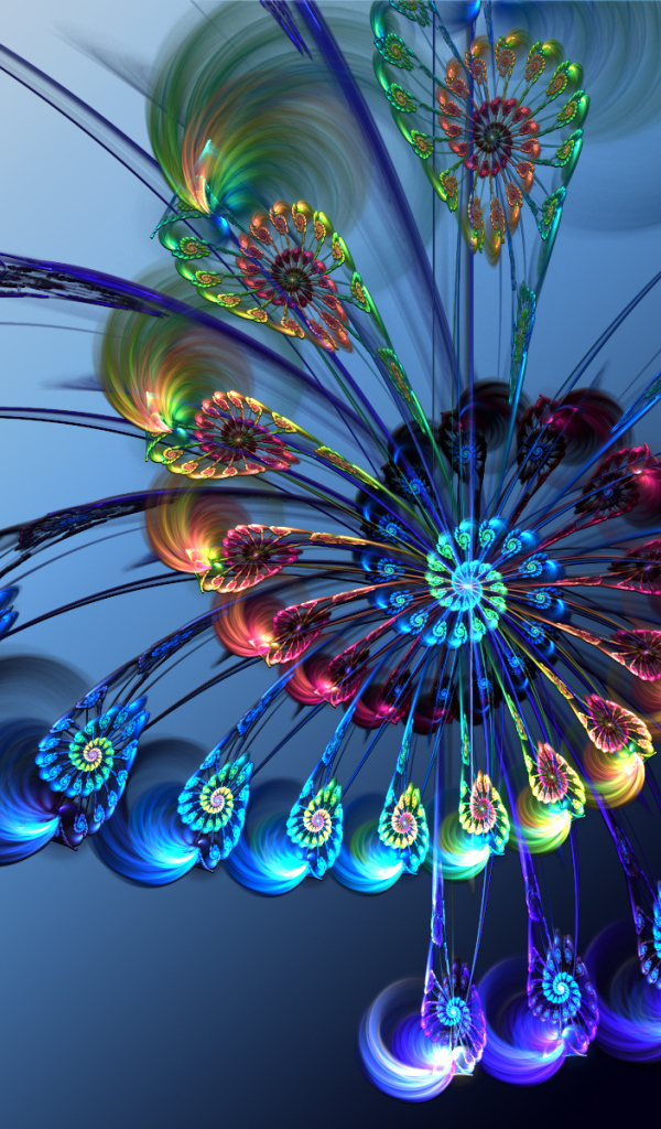 Радужный цветок