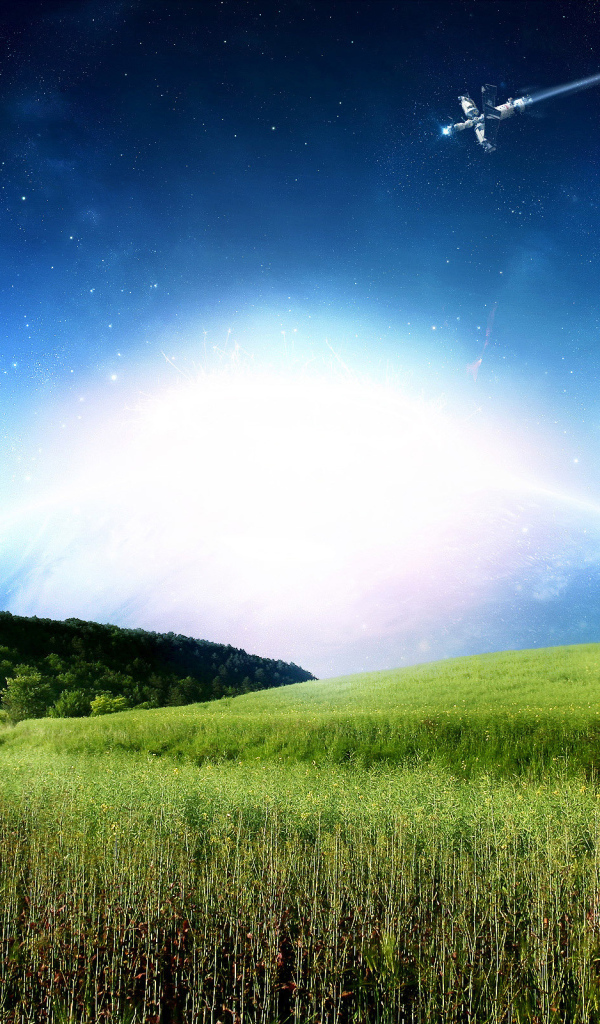 Спутник на небе