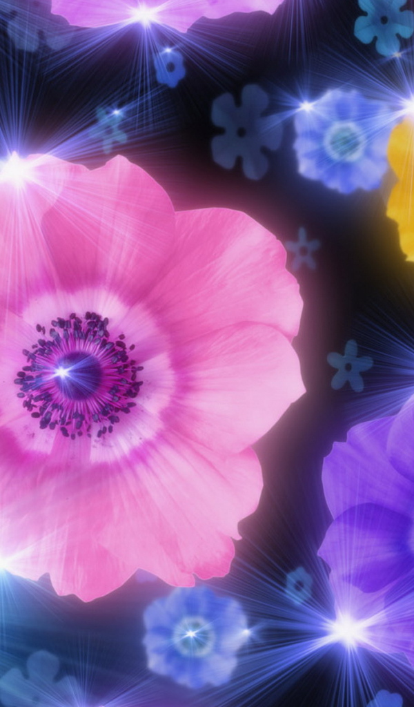 Сверкающие цветки