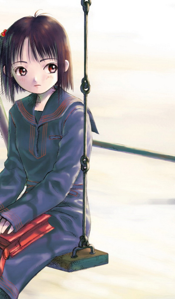 Девчонка на качелях