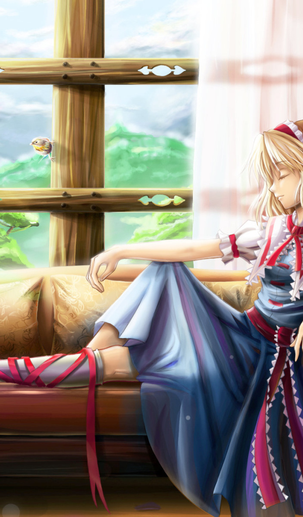 Отдыхая на диванчике