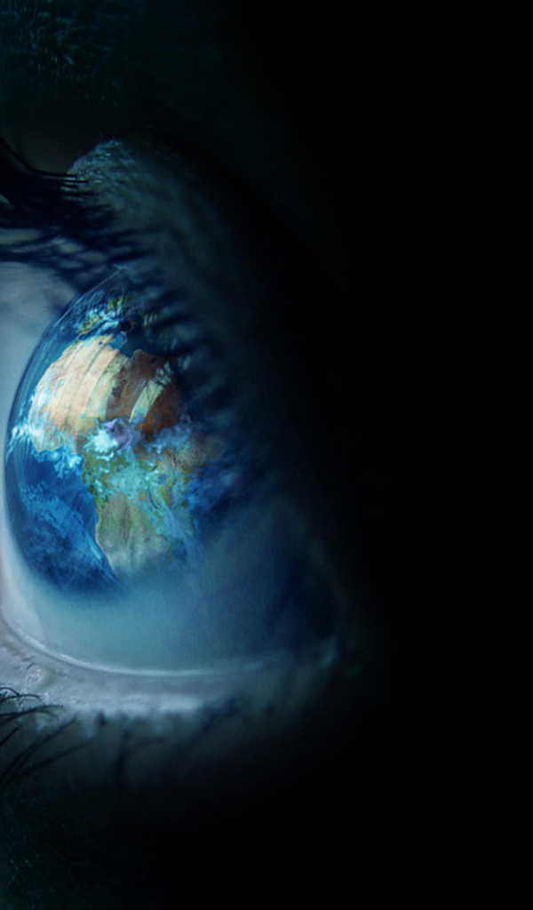 Красивые голубые глаза