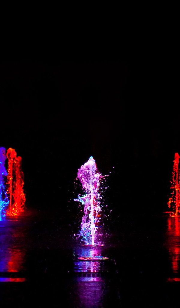 Разноцветный фонтан