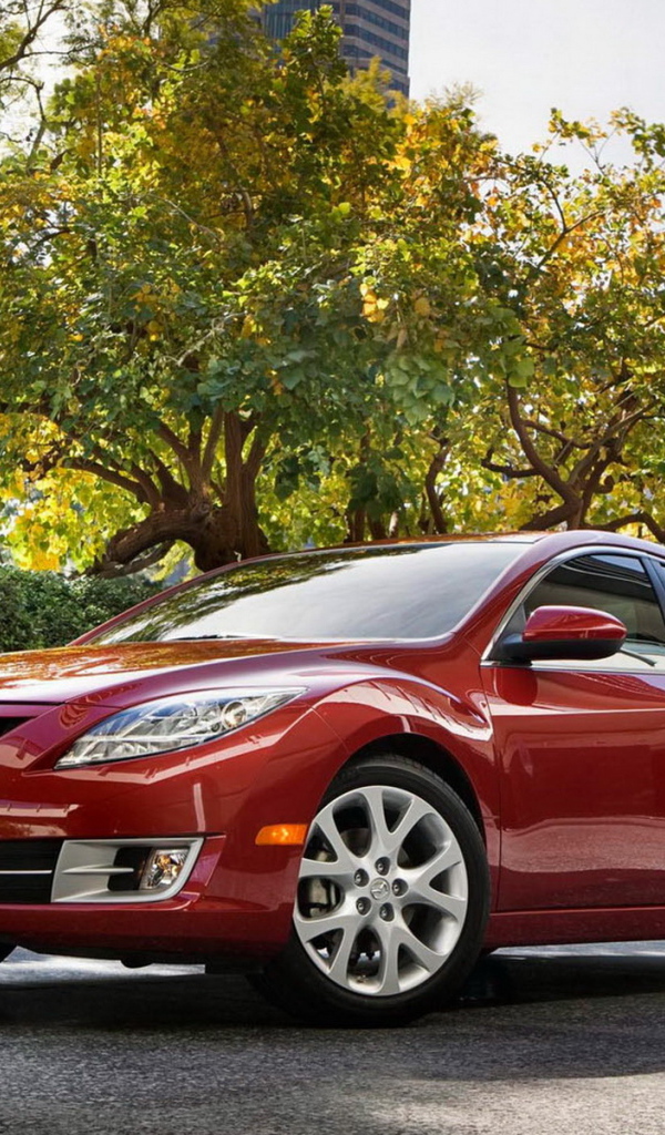 Мазда 6 в городском парке