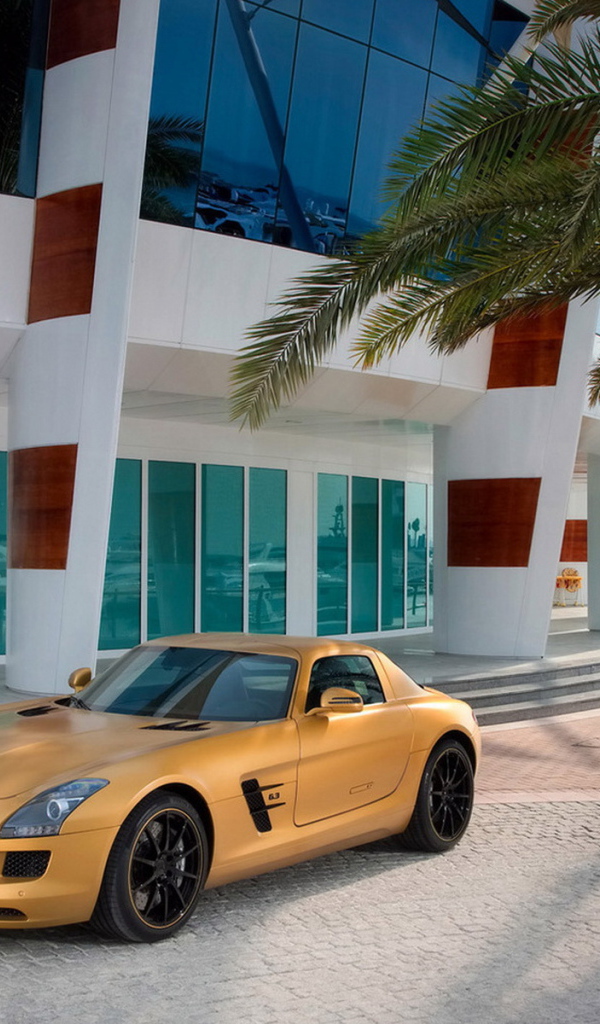 Mercedes Benz SLS AMG Desert Gold