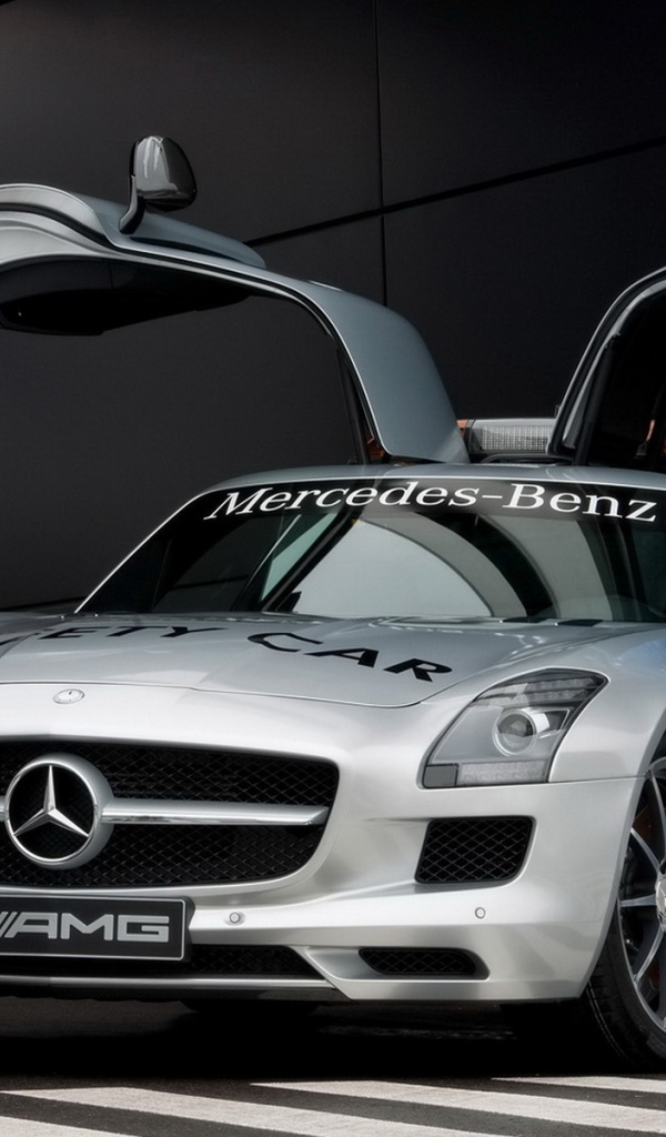 Mercedes Benz SLS AMG F1 перед треком